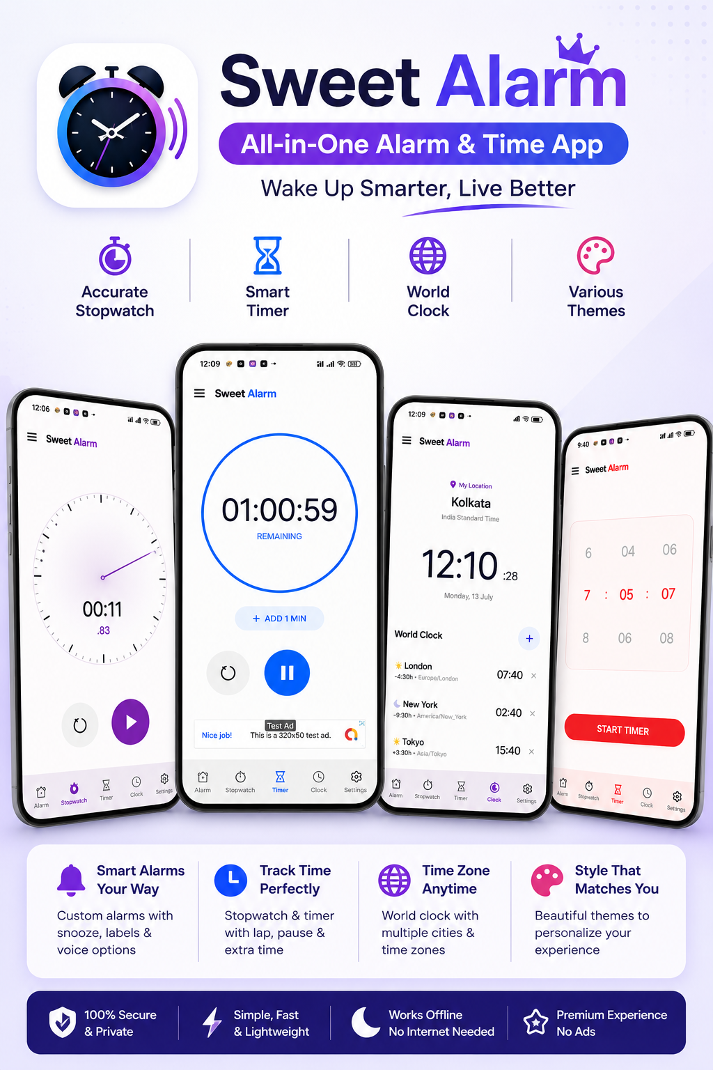 Sweet Alarm feature screen 4